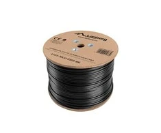 LANBERG LCU5-30CU-0305-BK Lanberg UTP kietas lauko gelis. kabelis, CU, kat. 5e, 305m, pilka