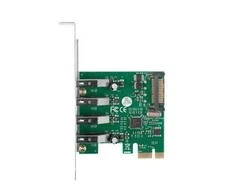 LANBERG išplėtimo plokštė PCI Express > 4 x USB 3.1 GEN1 + žemo profilio laikiklis