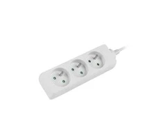 LANBERG PS0-03E-0150-W 1.5M Baltas 3X 230V Lanter EXTENSION PL. CABLE FROM FULL COPPER