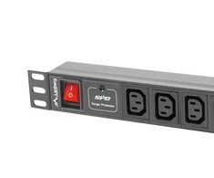 LANBERG PDU-10I-0200-IEC-BK PDU 1U 10A 10 lizdai IEC C13 2m Juodas