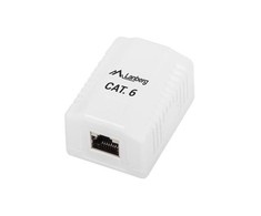 LANBERG OS6-0001-W FTP Data Box 1 prievado RJ45 ekranuotas kat. 6