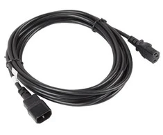 LANBERG CA-C13E-11CC-0050-BK ilgintuvas maitinimo kabelis C13-> C14 5m VDE