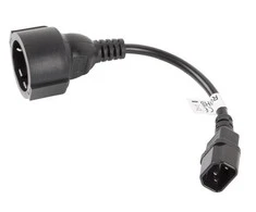 LANBERG CA-C14E-10CC-0018-BK ilgintuvas maitinimo kabelis IEC 320 C14->SCHUKO F