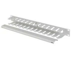 Lanberg kabelių organizatorius 19" 1U su A tipo rutuliniu antgaliu