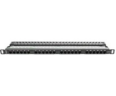 LANBERG PPU5-0024-B Lanberg Patch Panel 24 prievadas 0,5U, kat. 5e, juodas