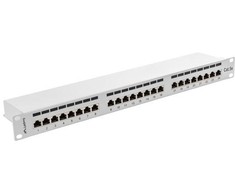 LANBERG PPS5-1024-S Lanberg Patch Panel 24 prievadas 1U, kat. 5e, ekranuotas, pilkas
