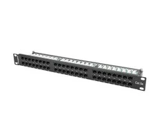 LANBERG PPU5-1048-B Patch Panel 48 port 1U cat. 5e juodas