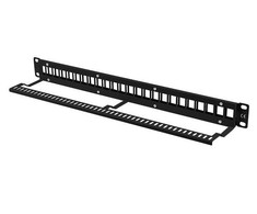 LANBERG PPKS-1024-B Keystone Patch Panel 19 colių 24 prievadas 1U juodas