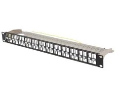 Lanberg Patch Panel tuščias 48 prievadas 1U 19" FTP Keystone juoda moduliams