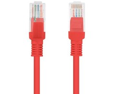 LANBERG PCU5-10CC-0050-R Lanberg Patchcord RJ45 kat. 5e UTP 0,5m raudona