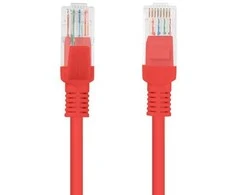 LANBERG PCU5-10CC-0050-R Lanberg Patchcord RJ45 kat. 5e UTP 0,5m raudona