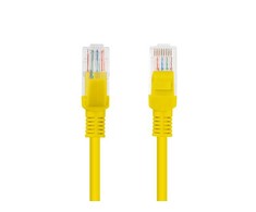 LANBERG PCU6-10CC-0050-Y Patchcord RJ45 kat. 6 UTP 0,5m geltona