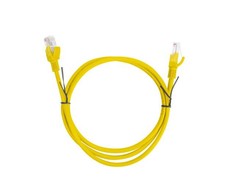 LANBERG PCU6-10CC-0100-Y Patchcord RJ45 kat. 6 UTP 1m geltona