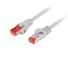 LANBERG Patchcord kat.6 FTP LSZH CU 0.5m pilkas Fluke praėjo