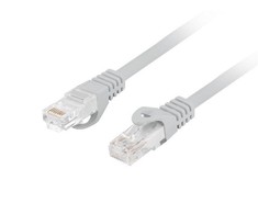 LANBERG Patchcord kat.6 UTP LSZH CU 0.5m pilkas Fluke pravaziavo