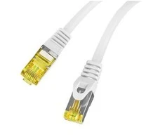 LANBERG patchcord cat.6A S/FTP LSZH CU 1m pilkas