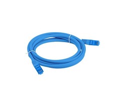 LANBERG patchcord cat.6A FTP LSZH CCA 10m mėlynas