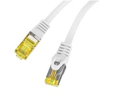 LANBERG patchcord kat.6A S/FTP LSZH CU 0.25m pilkas