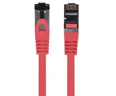 Lanberg Patchcord S/FTP kat.8.1 0,5m LSZH CU fluke passed raudona