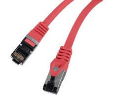 Lanberg Patchcord S/FTP kat.8.1 0,5m LSZH CU fluke passed raudona