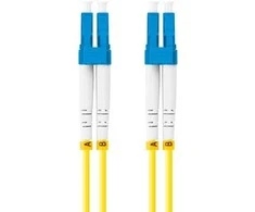 Lanberg światłowodowy SM LC/UPC - LC/UPC Duplex 0.5m geltona
