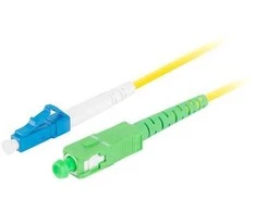FIBER OPTIC PATCHCORD SM LC/UPC-SC/APC SIMPLEX 3.0MM LSZH G657A1 1M Geltonas LANBERG