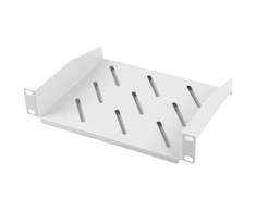 LANBERG AK-1012-S fixed shelf 10 310mm 1U/254x180mm max load capacity iki 20kg pilkas