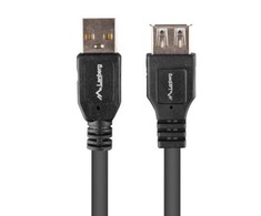 LANBERG CA-USBE-15CU-0018-BK extension cable USB 2.0 AM-AF 1.8m juodas