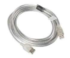 LANBERG CA-USBE-12CC-0018-TR ilgintuvas USB 2.0 AM-AF su feritu 1,8 m