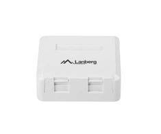 LANBERG OK1-0002-W Paviršiaus montavimo dėžutė Keystone 2 prievadui