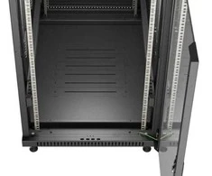 Ant grindų pastatoma stelažo tipo serverio spintelė - 19 colių 22U 600x1000mm - juoda - perforuotos durys.- Lanberg FF01-6022-23B