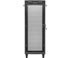 LANBERG Rack spintelė 19 laisvai stovinti 32U 600x1000 plokščia pakuotė su tinklelio durelėmis LCD juodas