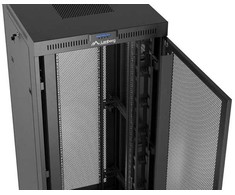 LANBERG Rack spintelė 19 laisvai stovinti 37U 800x800 plokščia pakuotė su tinklelio durelėmis LCD juodas