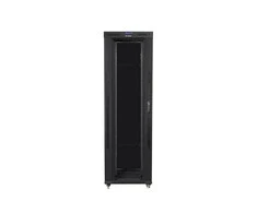 LANBERG laisvai pastatomas stelažas 19 colių spintelė 42U 800x1200 stiklinės durys LCD butas juodas