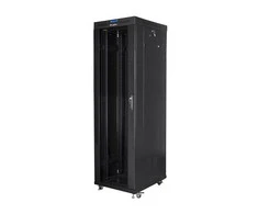 LANBERG laisvai pastatomas stelažas 19 colių spintelė 42U 600x800 stiklinių durų LCD butas juodas