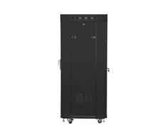 LANBERG laisvai pastatomas stelažas 19 colių spintelė 27U 600x600 stiklinių durų LCD butas juodas