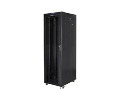 LANBERG laisvai pastatomas stelažas 19 colių spintelė 42U 800x800 stiklinių durų LCD butas juodas