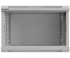 Lanberg prie sienos montuojama rack spintelė 19" 6U 540x350 su stiklinėmis durelėmis