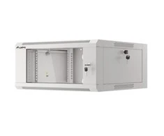 LANBERG 19 colių sieninis stovas 4U/570x600 išmontuojamas greitai surenkamas flat pack pilkas