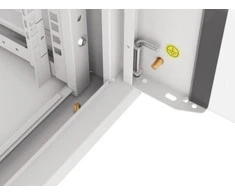 LANBERG 19 colių sieninis stovas 4U/570x600 išmontuojamas greitai surenkamas flat pack pilkas