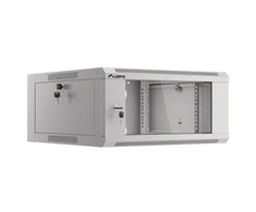 LANBERG 19 colių sieninis stovas 4U/570x600 išmontuojamas greitai surenkamas flat pack pilkas