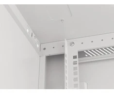 LANBERG sieninė spintelė 19 colių 12U 600x600 plieninės durys pilkas flat pack