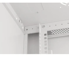 LANBERG sieninė spintelė 19 colių 9U 600x450 plieninės durys pilkas flat pack