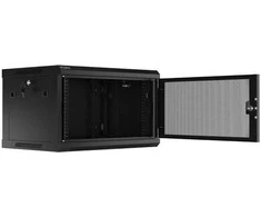 Lanberg pakabinama spintelė 19" 6U 600X450 juoda perforuotos durys