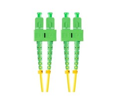 LANBERG šviesolaidinis patchcord SM SC/APC-SC/APC dvipusis 2m LSZH g657a1 3.0mm geltonas