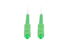 LANBERG šviesolaidinis patchcord SM SC/APC-SC/APC simplex 10m LSZH g657a2 3.0mm baltas
