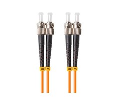 FIBER OPTIC PATCHCORD MM ST/UPC-ST/UPC DUPLEX 3.0MM OM2 50/125 LSZH 5M ORANŽINĖ LANBERG