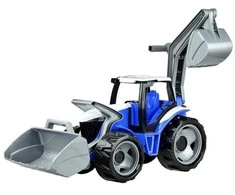 Traktorius-ekskavatorius LENA Giga Truck, (žalia/raudona)