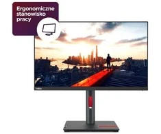 Monitorius LENOVO THINKVISION P24H-30 23.8" QHD NATURAL LOW Mėlynas LIGHT/ 2560X1440/ 4X USB/ RJ45/ HDMI / DP/ 3 METŲ GARANTIJA