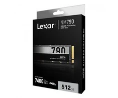 Lexar | SSD | NM790 | 512 GB | SSD form factor M.2 2280 | Solid-state drive sąsaja M.2 NVMe | Skaitymo greitis 7200 MB/s | Rašymo greitis 4400 MB/s